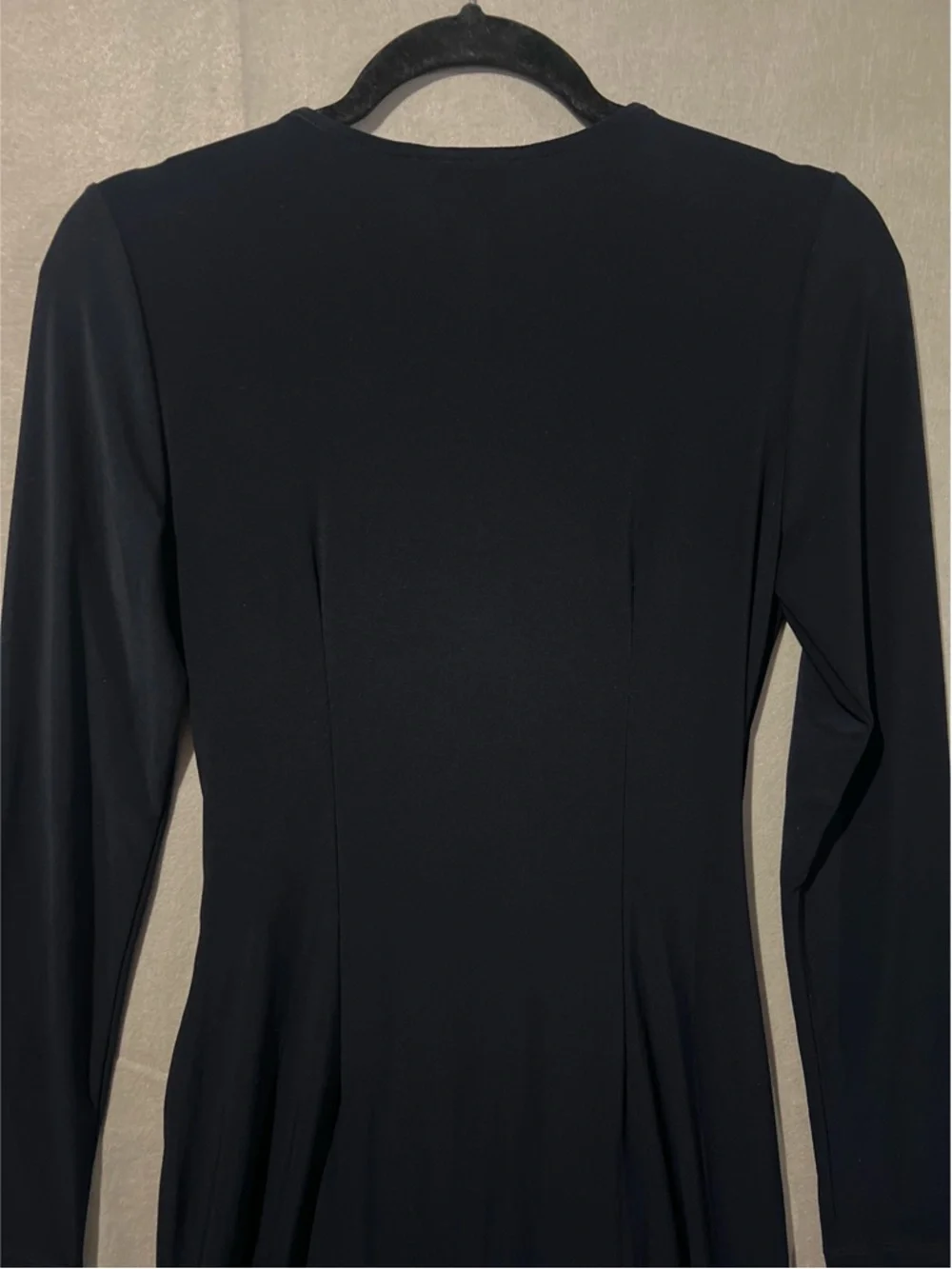 Joseph Ribkoff Dress Women’s 8 Navy Blue Ruched Faux-wrap Sheath 153009 - Picture 6 of 12